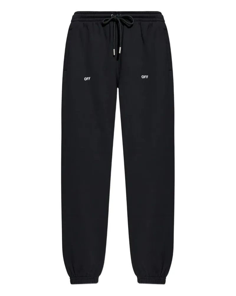 OFF-WHITE Stencil Arrow Jogginghose mit Kordelzug - Schwarz Schwarz