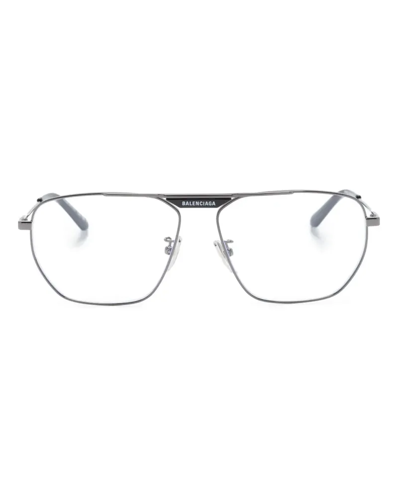 Balenciaga Tag 2.0 Pilotenbrille - Schwarz Schwarz