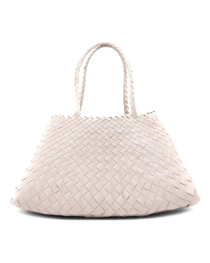 Dragon Diffusion big Santa Croce woven tote bag - Nude Nude