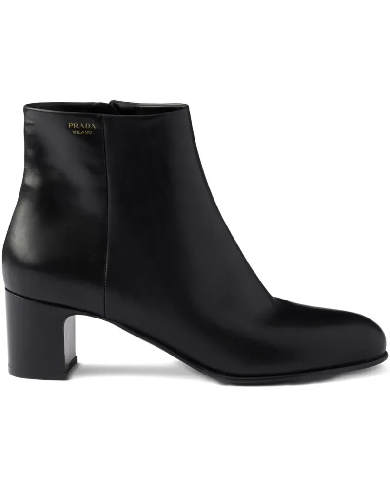 Prada Stiefel mit seitlichem Reißverschluss - Schwarz Schwarz