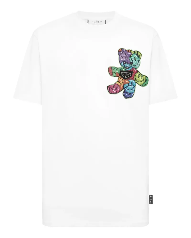Philipp Plein T-Shirt mit Teddy-Print - Weiß Weiß