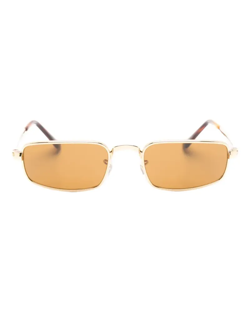 Ray Ban Sonnenbrille mit eckigem Gestell - Gold Gold