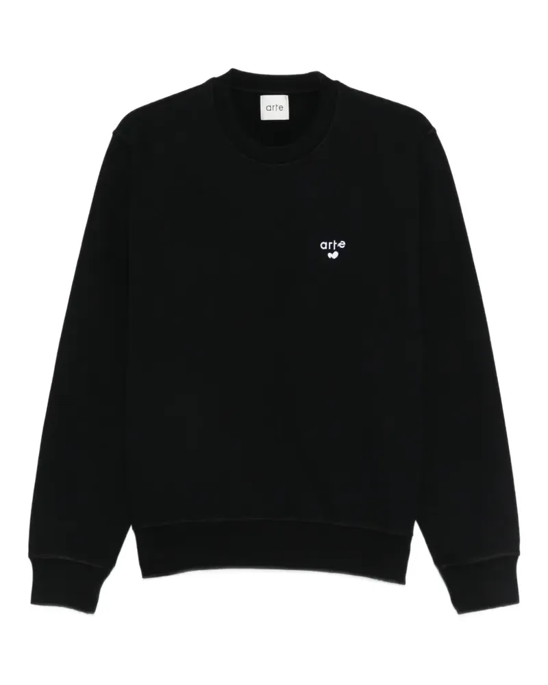 Arte Antwerp Sweatshirt mit Rundhalsausschnitt - Schwarz Schwarz