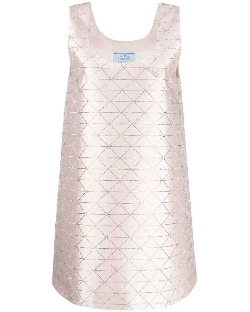 Prada Kleid mit Strass - Rosa Rosa