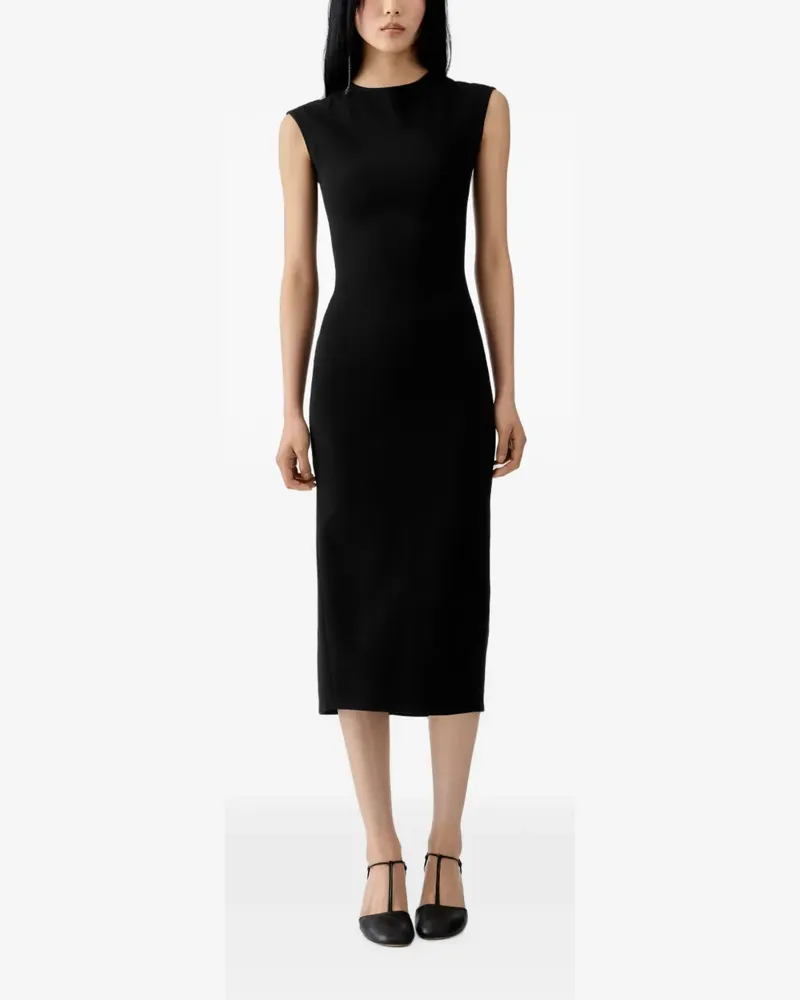 Jacquemus The Alba Midikleid - Schwarz Schwarz
