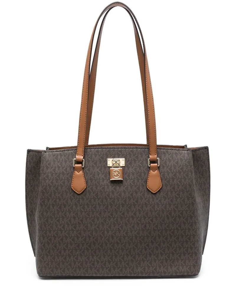 Michael Kors Handtasche mit Monogrammmuster - Braun Braun