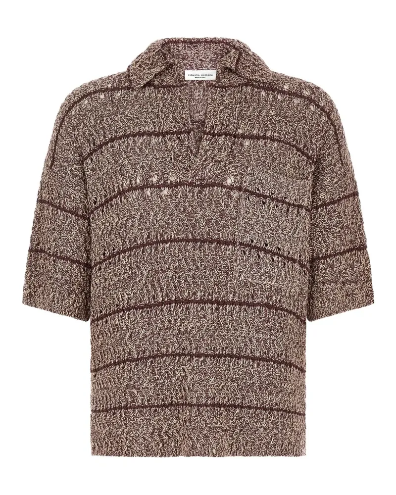 Roberto Collina knitted T-shirt - Braun Braun