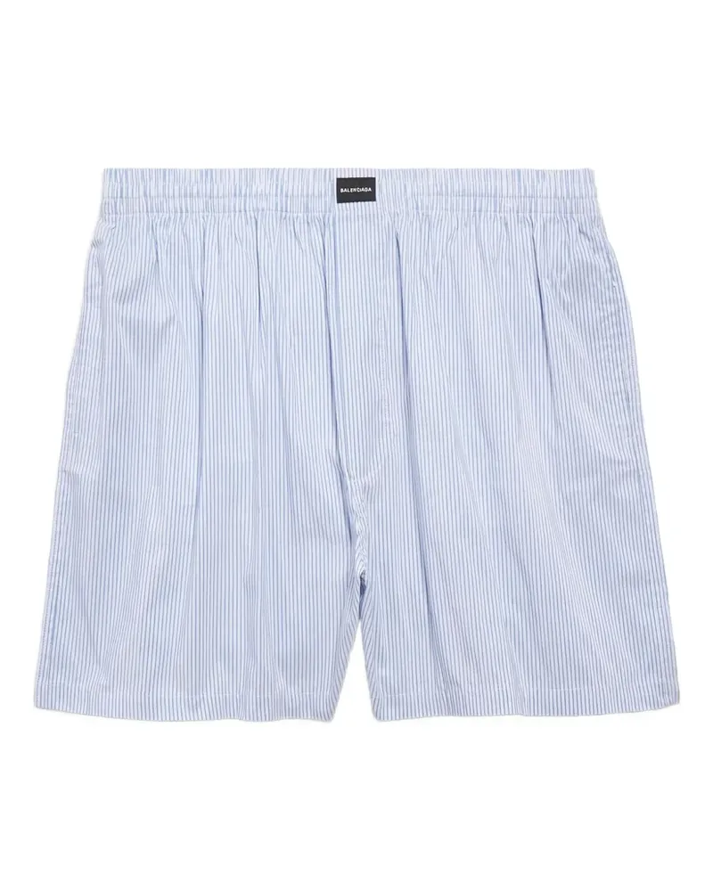 Balenciaga Gestreifte Boxershorts - Blau Blau