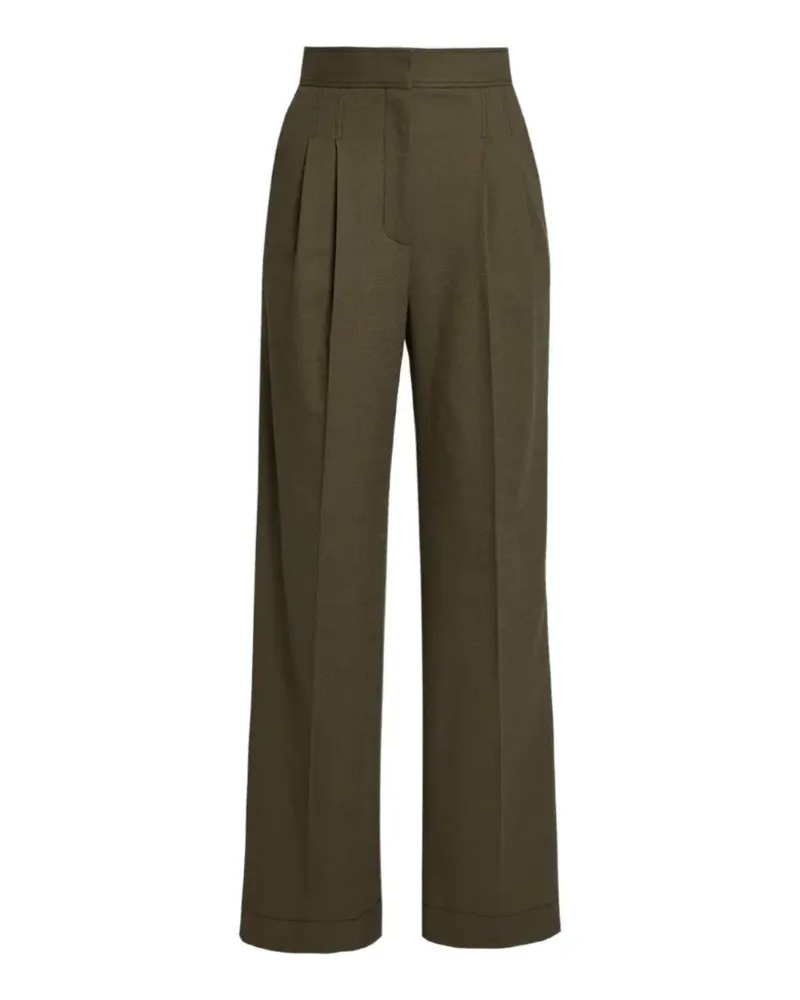 Erdem Hose mit Bundfalten - Grün Grün