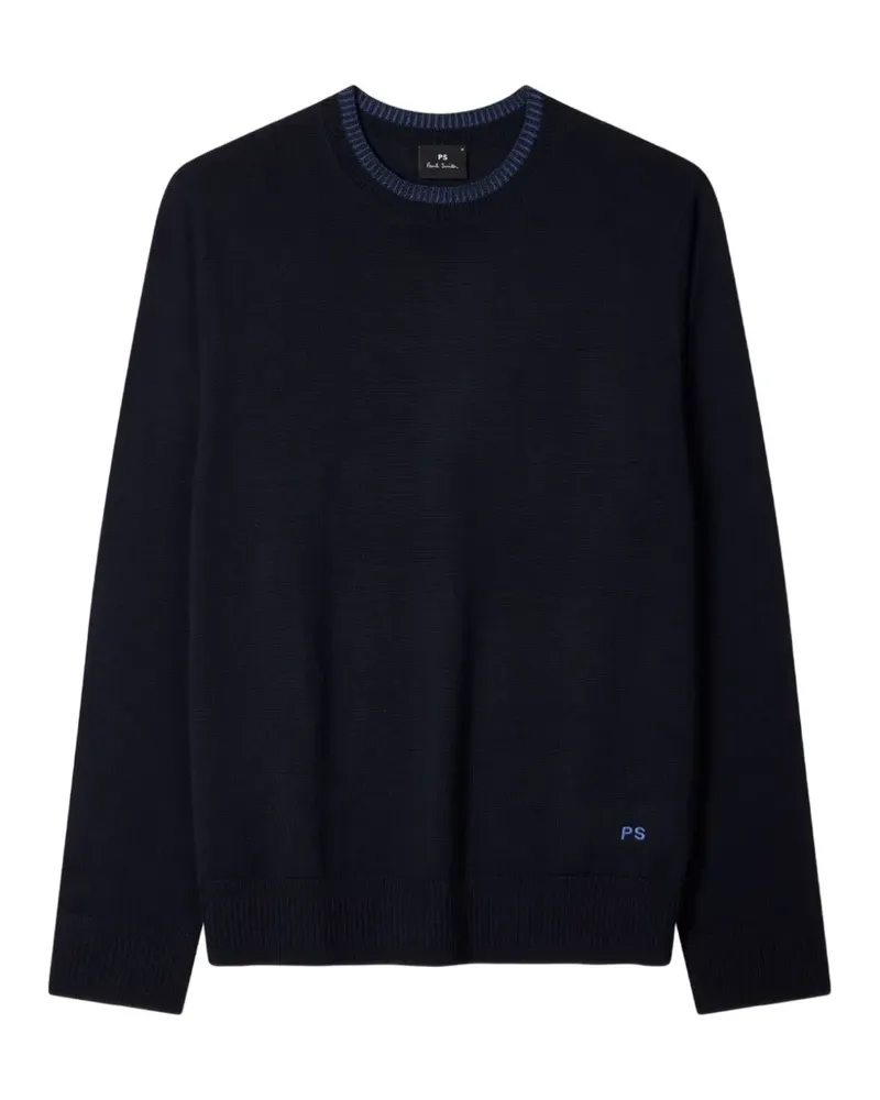 Paul Smith Klassischer Merinopullover - Blau Blau