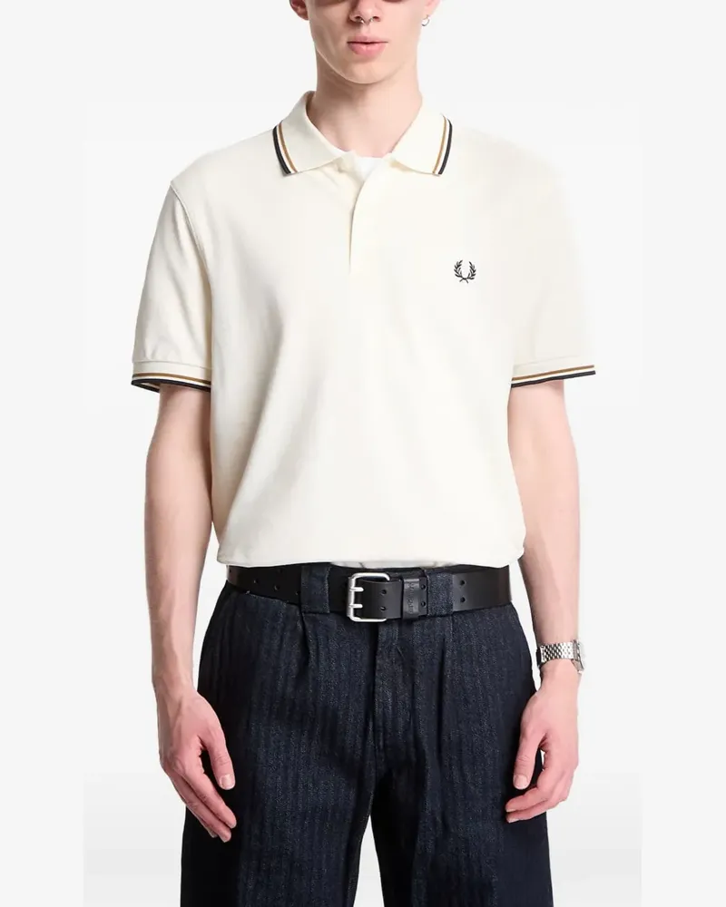 Fred Perry short-sleeve polo shirt - Nude Nude