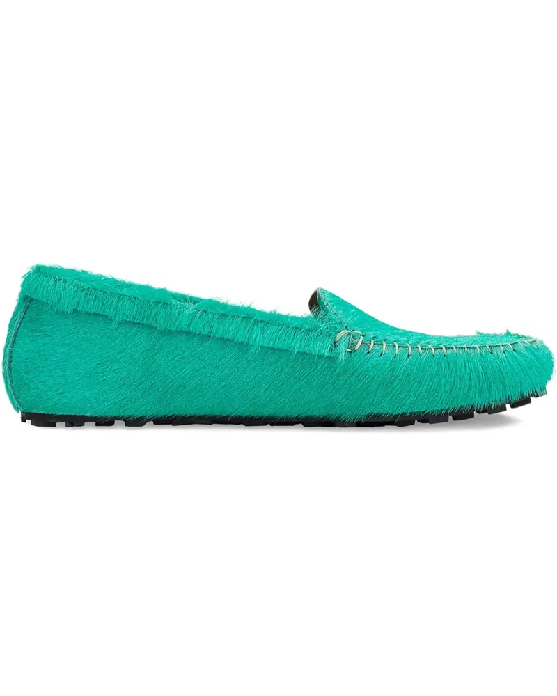 Marni Gebürstete "Green" Loafer - Grün Grün