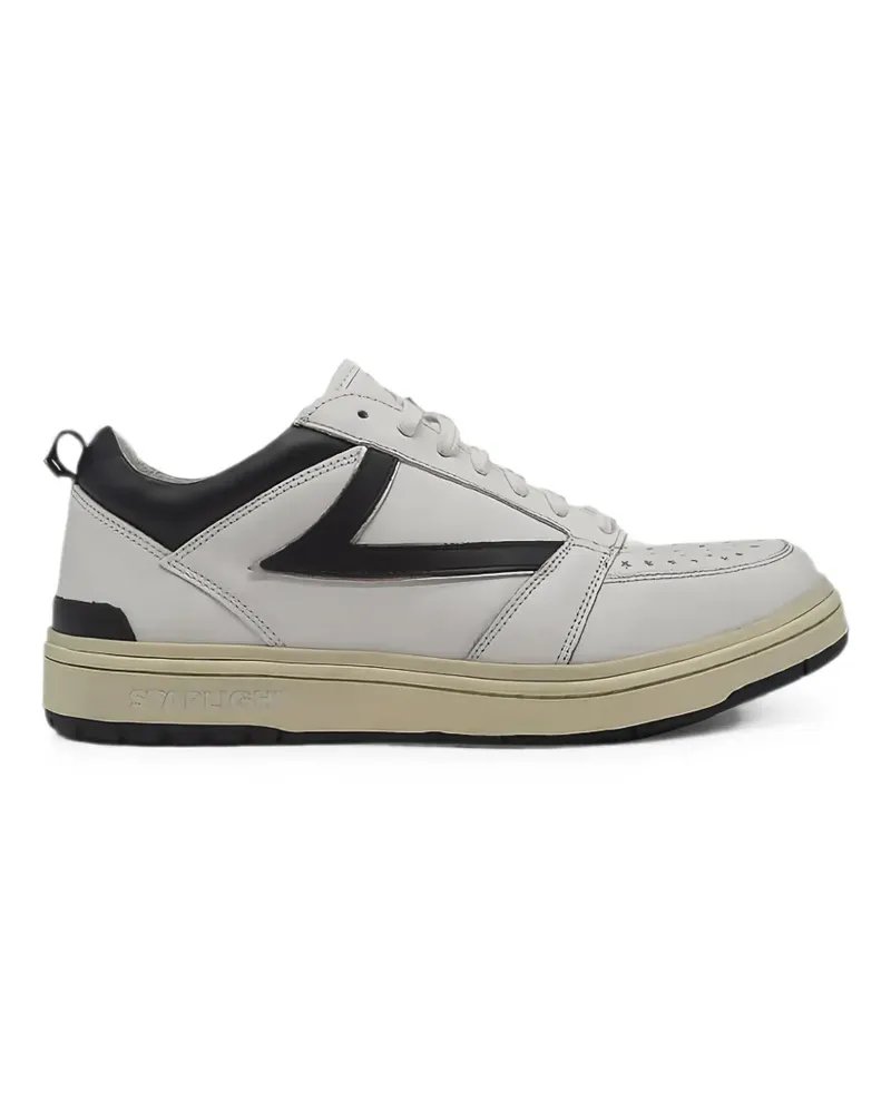 HTC Hollywood Trading Company Perforierte Starlight Sneakers - Weiß Weiß