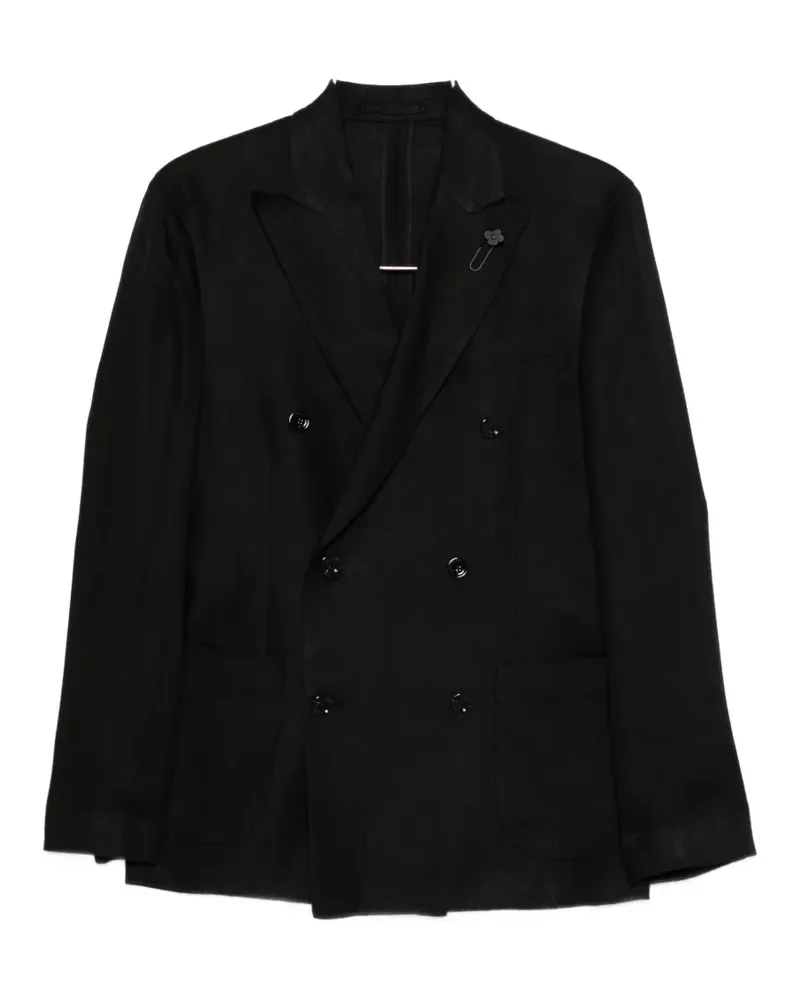 LARDINI double-breasted suit - Schwarz Schwarz