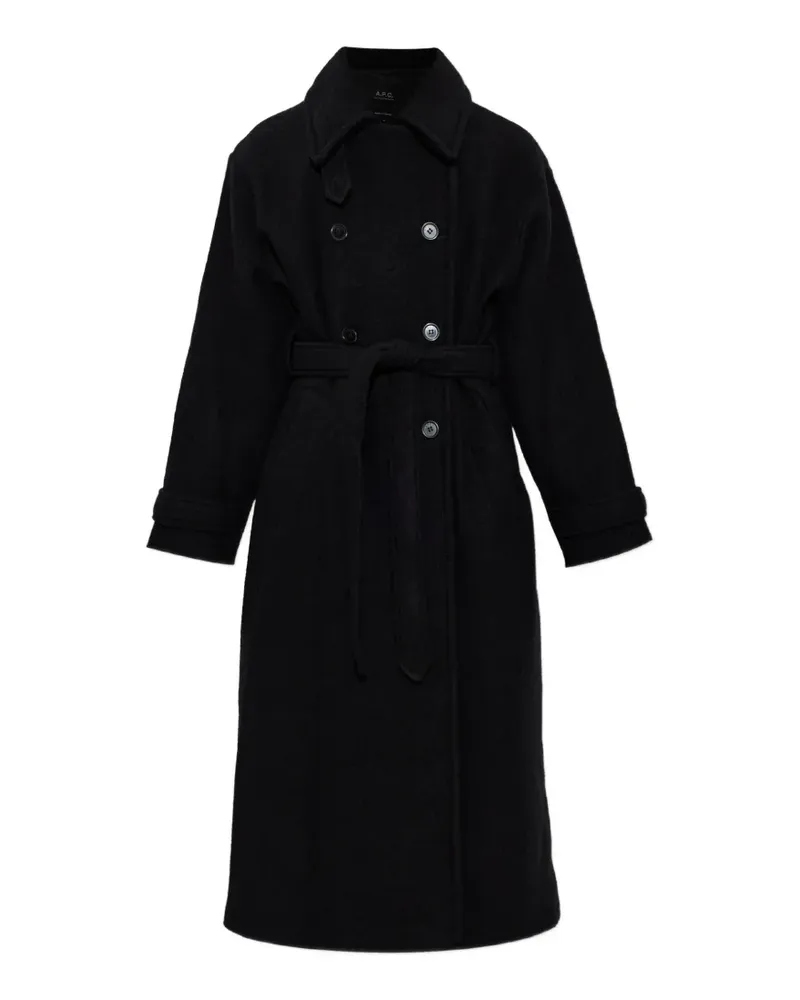 A.P.C. Lea double-breasted coat - Schwarz Schwarz