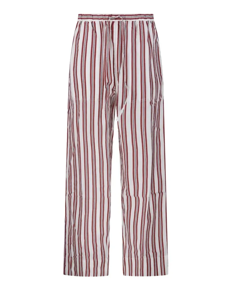 Antik Batik striped straight-leg trousers - Weiß Weiß