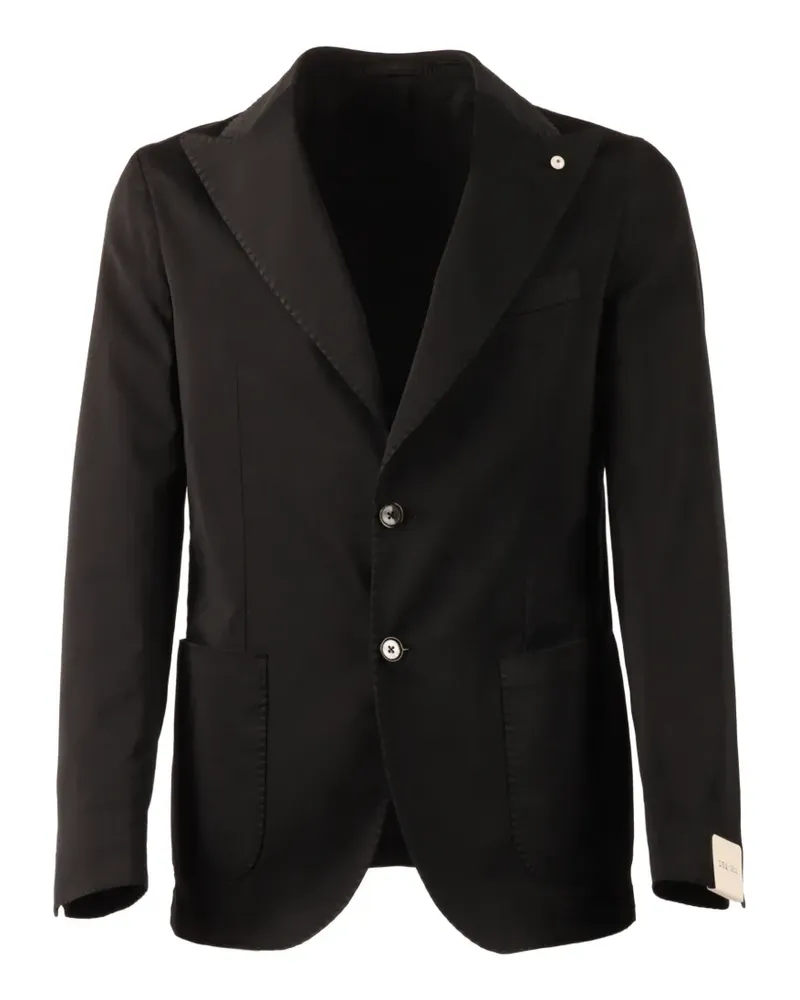 Luigi Bianchi Mantova single-breasted blazer - Schwarz Schwarz