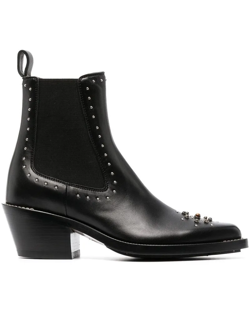 Chloé Stiefeletten im Western-Look - Schwarz Schwarz