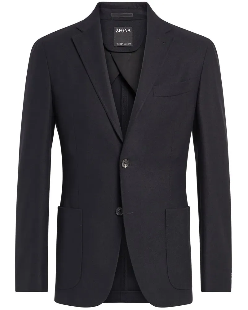 Ermenegildo Zegna Schmales Sakko - Schwarz Schwarz