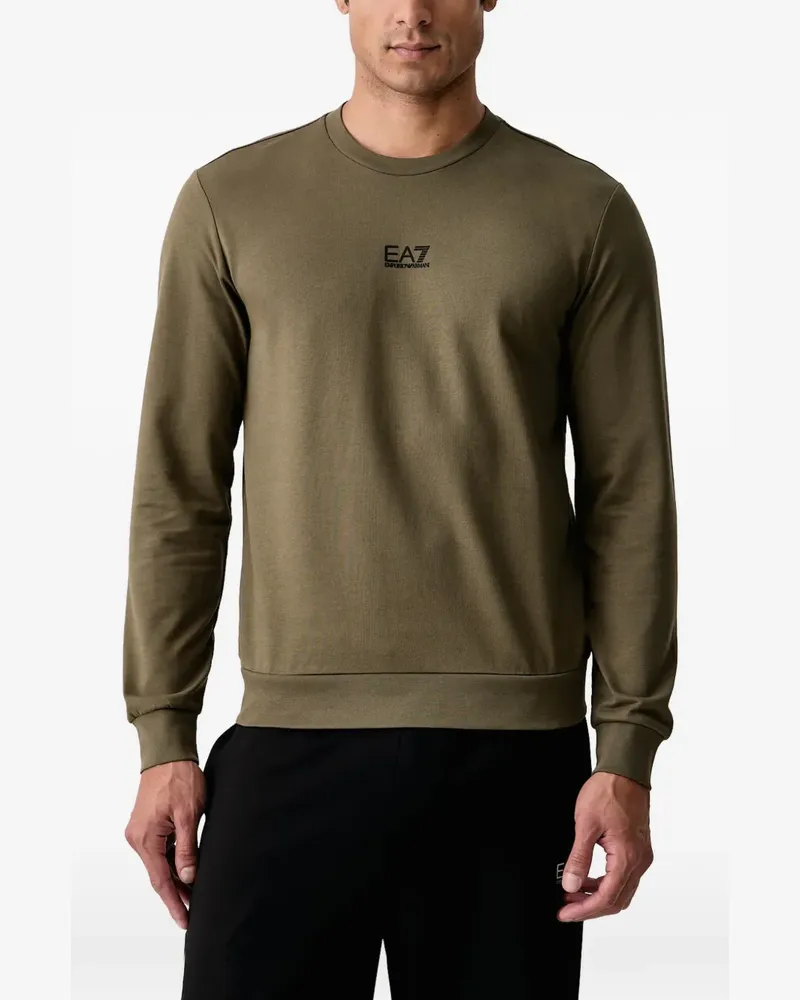 EA7 logo-print sweatshirt - Grün Grün