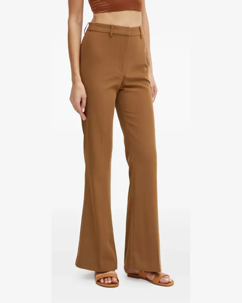 Bardot Hose mit hohem Bund - Braun Braun