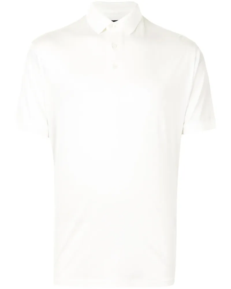 Emporio Armani Poloshirt mit Logo-Print - Weiß Weiß