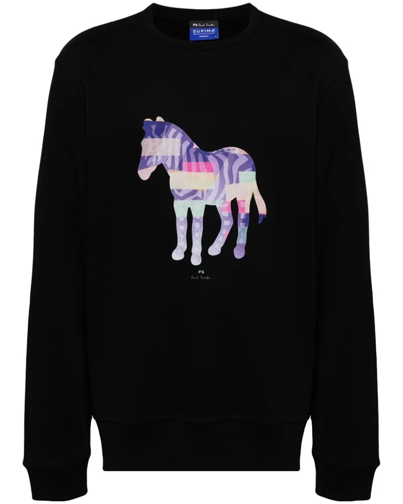 Paul Smith Sweatshirt aus Bio-Baumwolle Schwarz