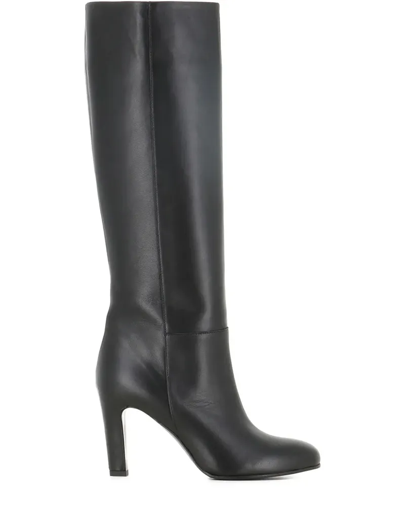 Roberto del Carlo 80mm round-toe heeled boots - Schwarz Schwarz