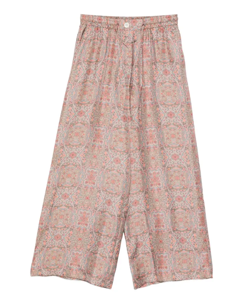 Pierre-Louis Mascia paisley-print palazzo pants - Orange Orange