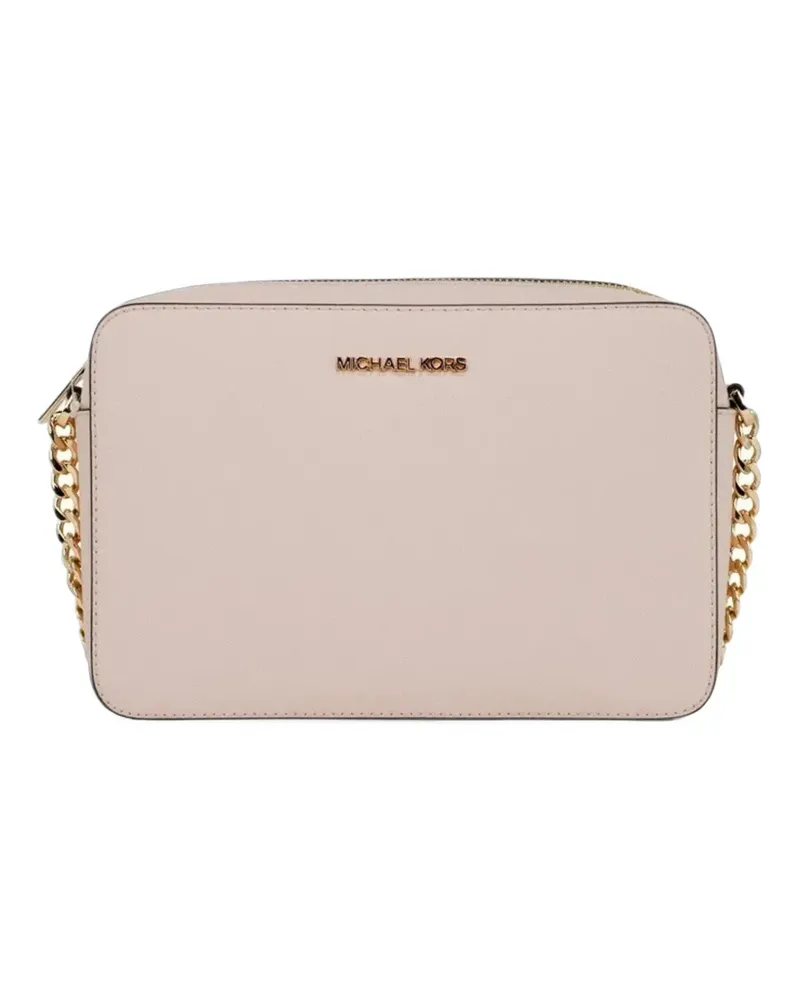 Michael Kors large Jet Set leather crossbody bag - Nude Nude