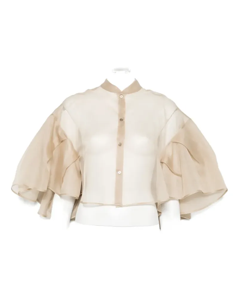 Max Mara Drapiertes Cape - Nude Nude