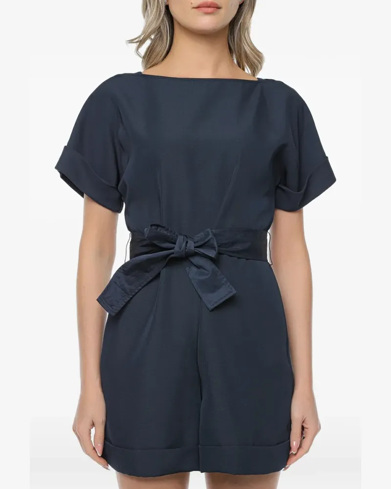 Armani Exchange Playsuit mit Gürtel - Blau Blau