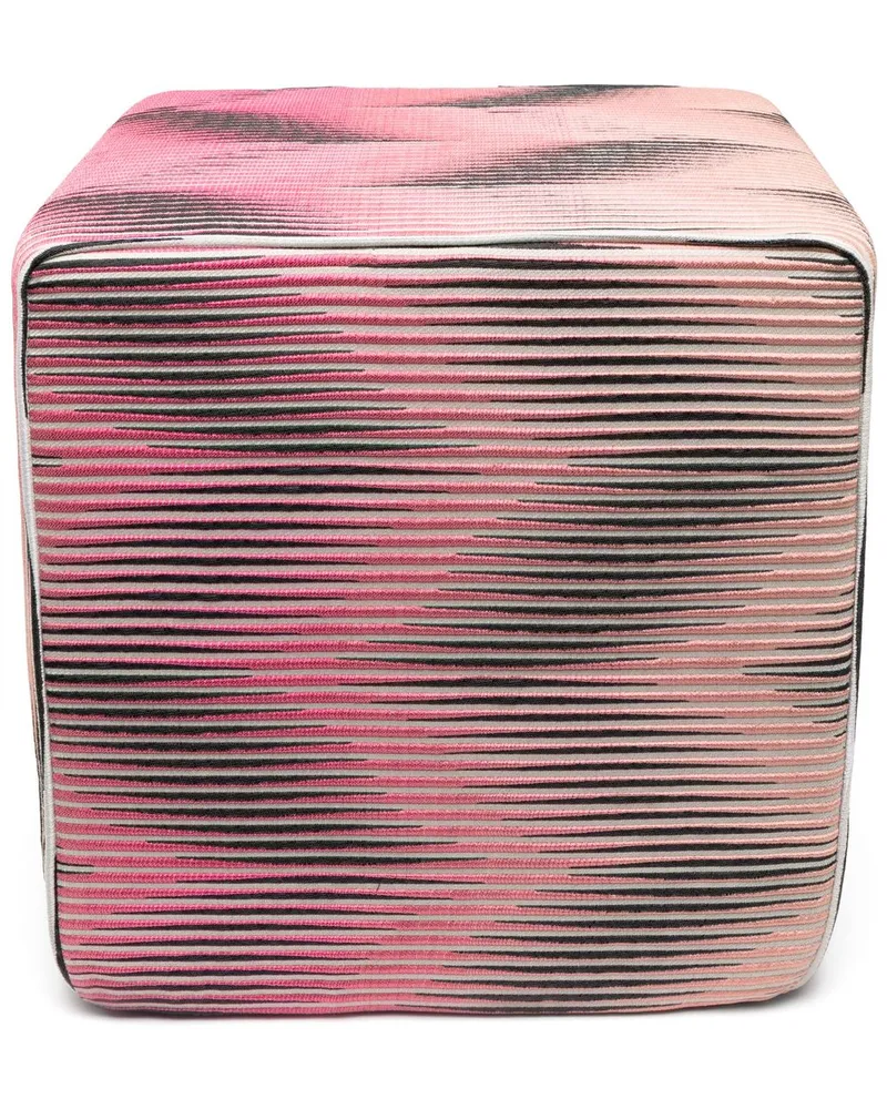 Missoni Home Hocker mit Zickzackmuster Rosa