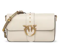 Mittelgroße Slouchy Schultertasche - Nude