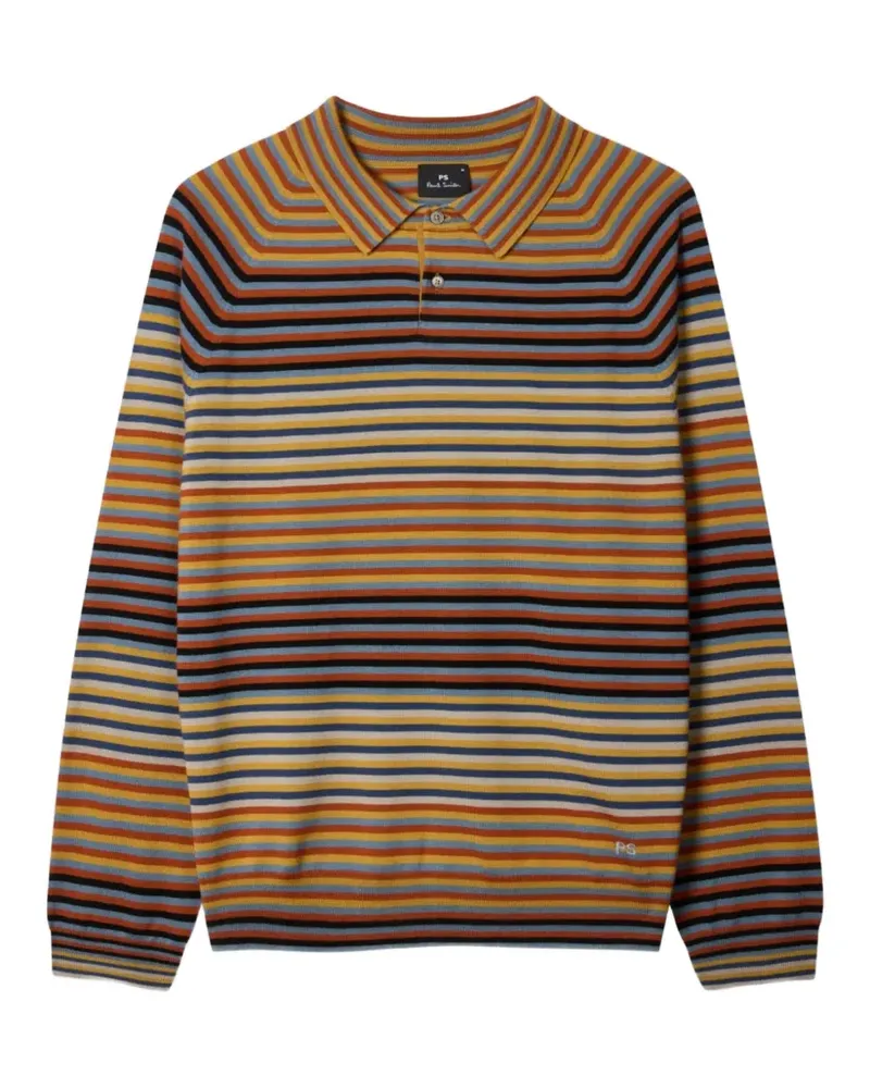 Paul Smith Gestreiftes Poloshirt - Nude Nude