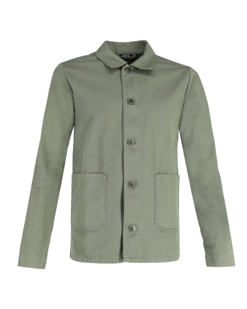 A.P.C. button-up shirt jacket - Grün Grün
