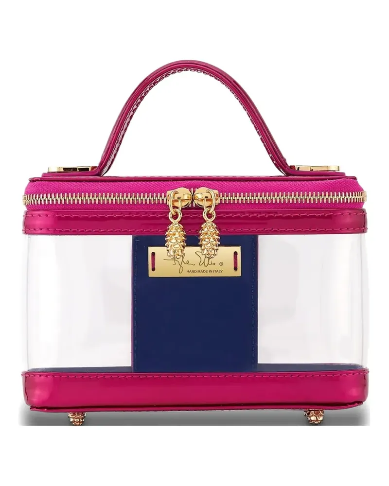 Tyler Ellis Ava Miami patent-leather mini bag - Rosa Rosa