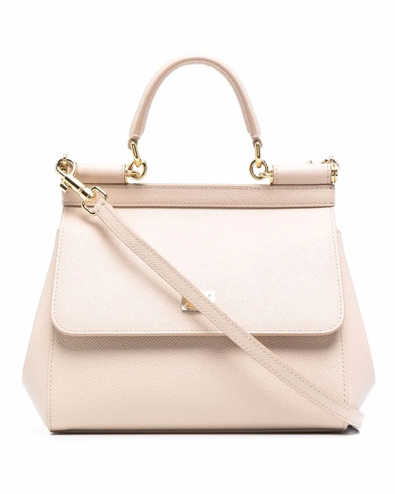 Dolce & Gabbana Mittelgroße Sicily Handtasche - Nude Nude