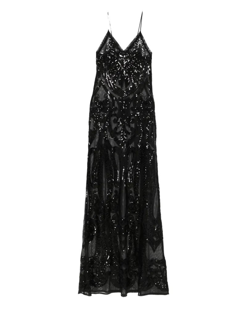 Norma Kamali sequin-embellished gown - Schwarz Schwarz