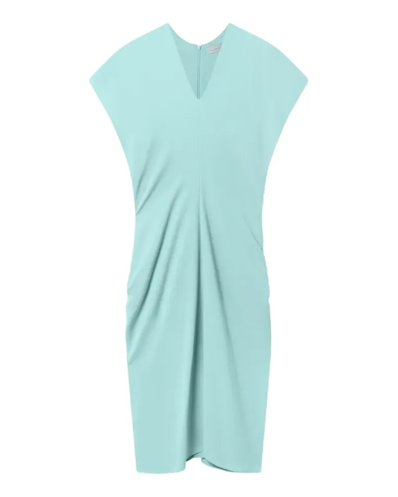 Stella McCartney Midikleid mit V-Ausschnitt - Blau Blau