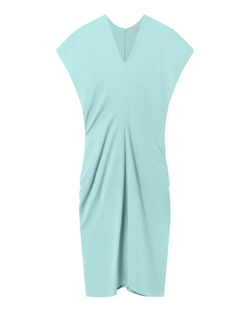 Stella McCartney draped V-neck midi dress - Blau Blau