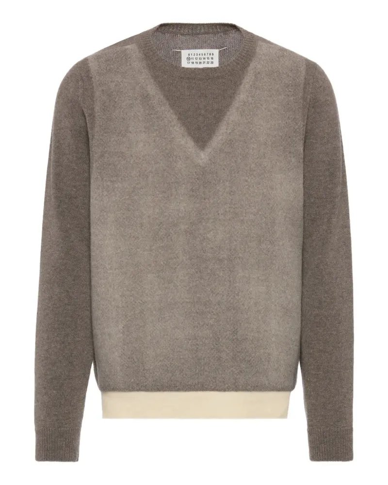 Maison Margiela Memory of Trompe oeil-Pullover - Braun Braun