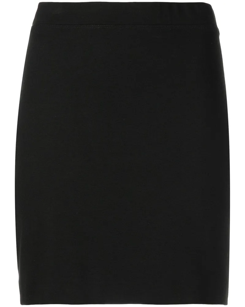 Rosetta Getty Midirock mit hohem Bund - Schwarz Schwarz