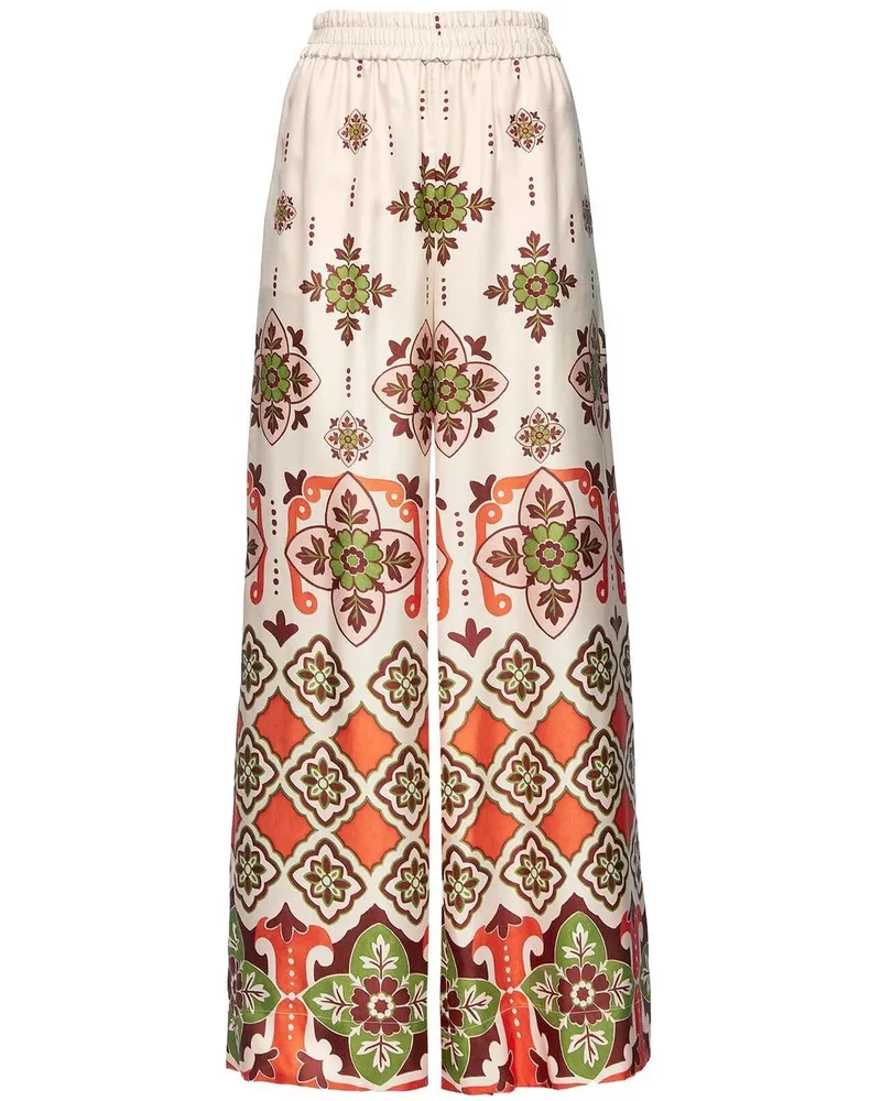La DoubleJ Palazzohose mit Print - Orange Orange