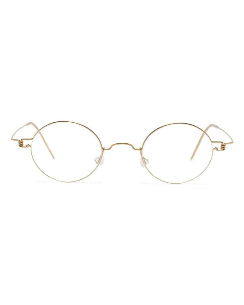 Lindberg Brille mit rundem Gestell - Gold Gold