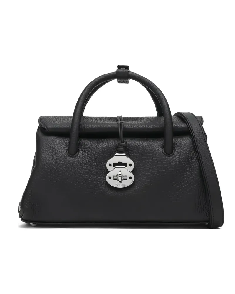 Zanellato Handtasche mit Nieten - Schwarz Schwarz