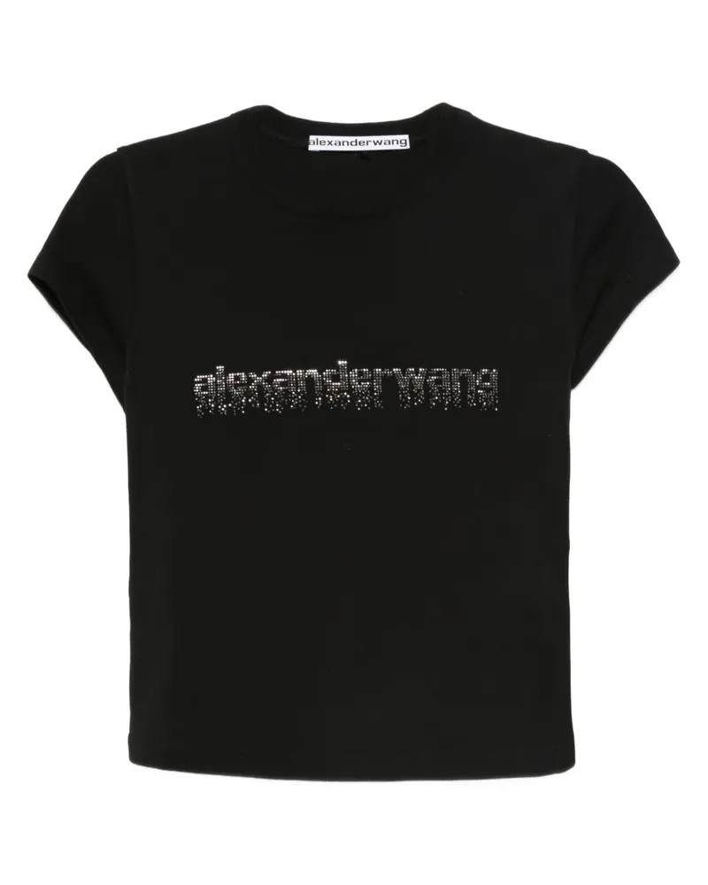 Alexander Wang T-Shirt mit Logo-Print - Schwarz Schwarz