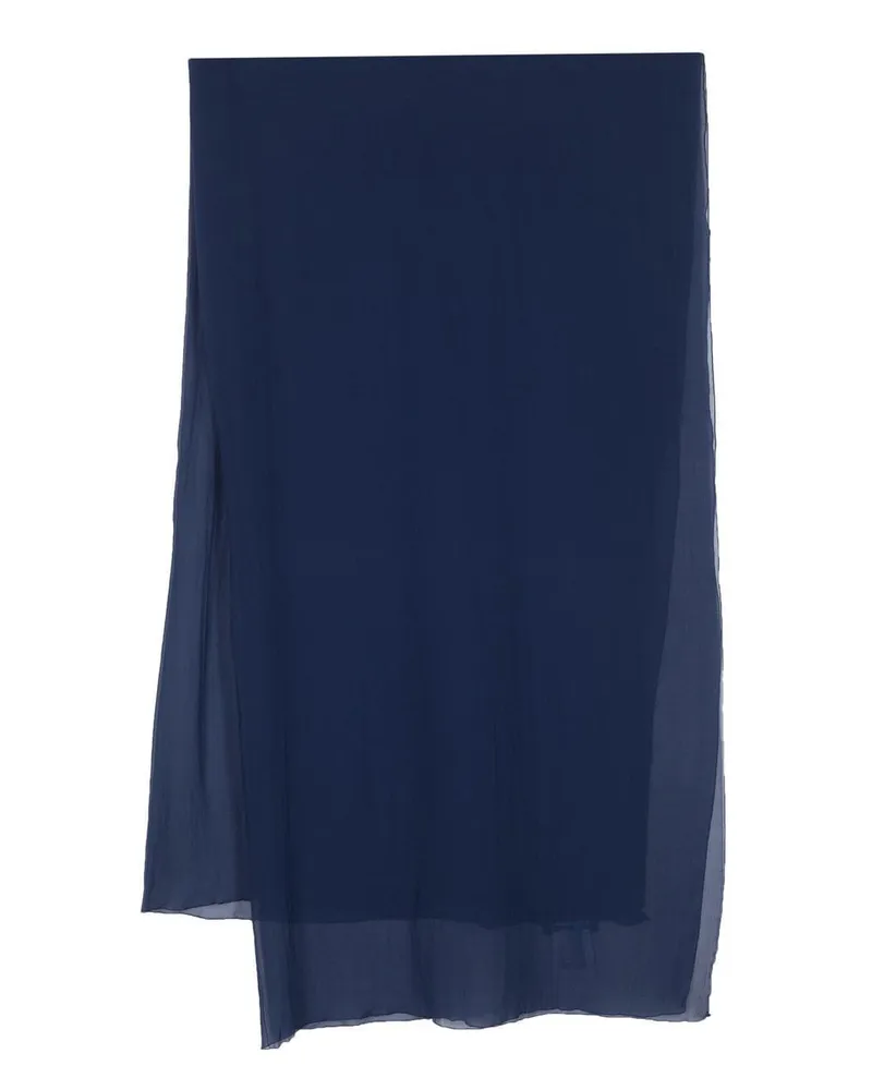 Alberta Ferretti Leichter Seidenschal - Blau Blau