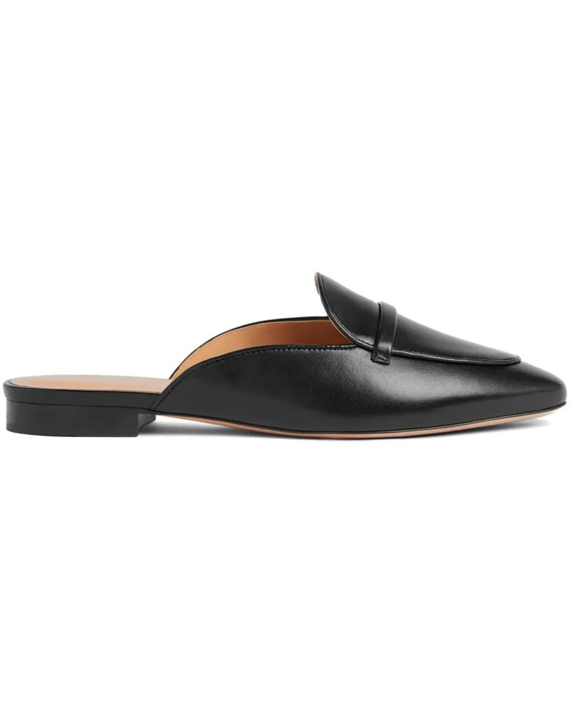 Malone Souliers Berto Mules aus Leder - Schwarz Schwarz