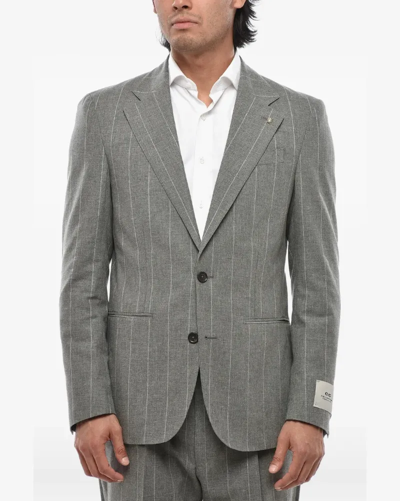 Corneliani CC Collection pinstripe single-breasted suit - Grau Grau